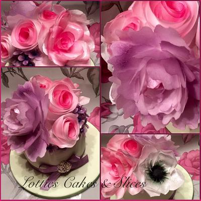 Simply Paper - Flowers - Cake by Lotties Cakes & Slices 