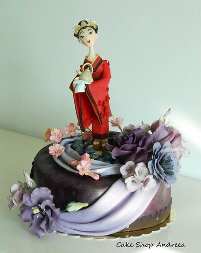 geisha cake - Cake by lizzy puscasu 
