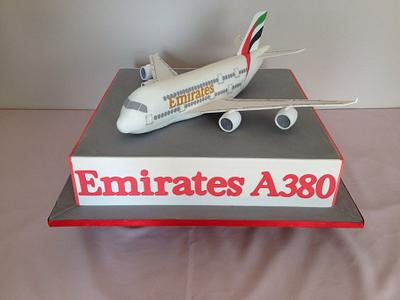 Emirates A380 cake - Cake by jameela