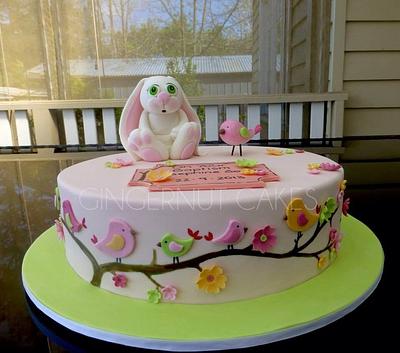 Bunny & Bird  - Cake by Gingernut Cakes
