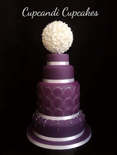 Purple topiary cake  - Cake by Cupcandi Cupcakes