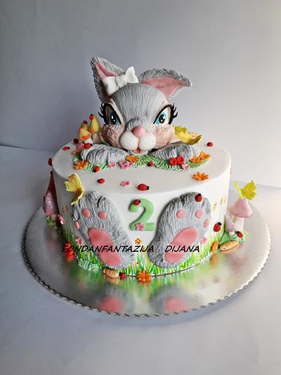 Bunny cake - Cake by Fondantfantasy