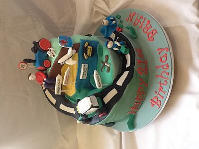 21st birthday road of life cake - Cake by Lisa Ryan