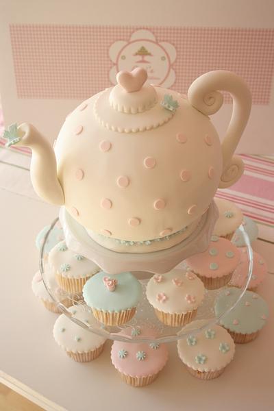 Teapot Cake - Cake by Cori's Sweet Temptations