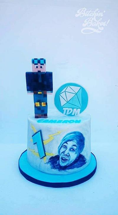 Dantdm cake  - Cake by fitzy13
