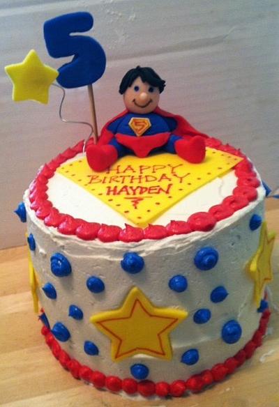 Superman Birthday Cake - Cake by Kristin Dimacchia