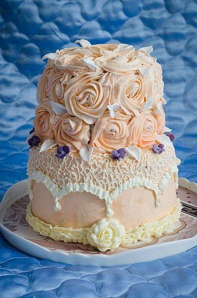 Buttercream rosette cake - Cake by Sweet Art decorations