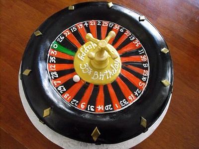 The Roulette Wheel  - Cake by Linnquinn