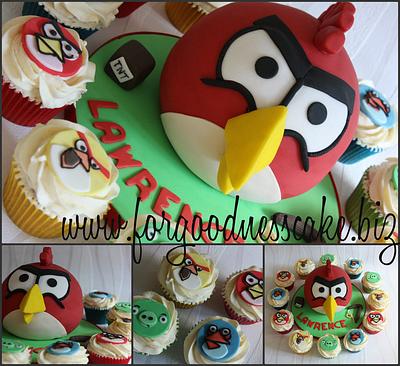 Angry birds - Cake by Forgoodnesscake