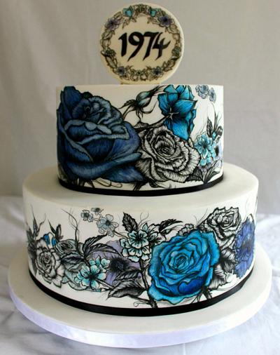 Hannah & Daves 40th birthday cake - Cake by Jo Tan