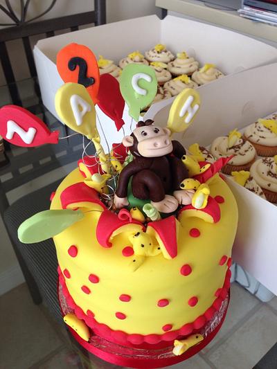 Curious George - Cake by Littlekscakes