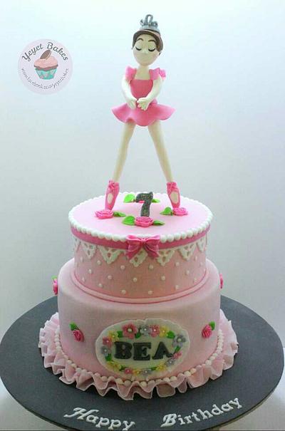 Pretty in Pink Ballerina Theme Cake - Cake by Yeyet Bakes