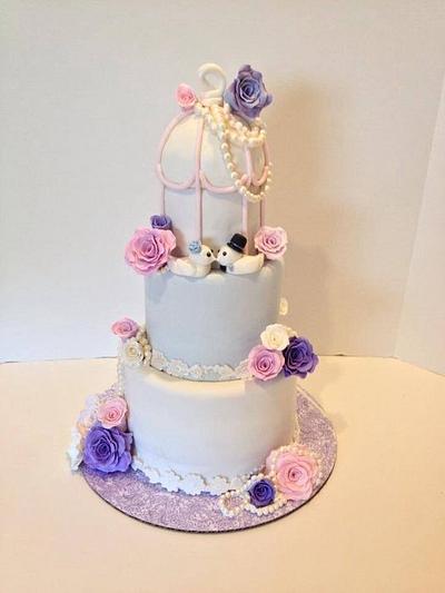 Birdcage wedding cake  - Cake by Sweet cakes by Jessica 