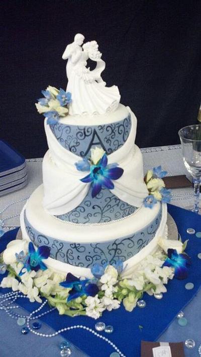 Wedding Cake - Cake by lizscakes