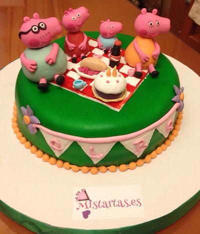 The Picnic. Peppa´s Family. - Cake by mistartas.es