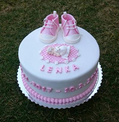 Christening cake for girl - Cake by AndyCake