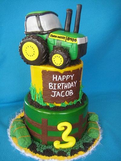 My big green tractor - Cake by Molly Steffens