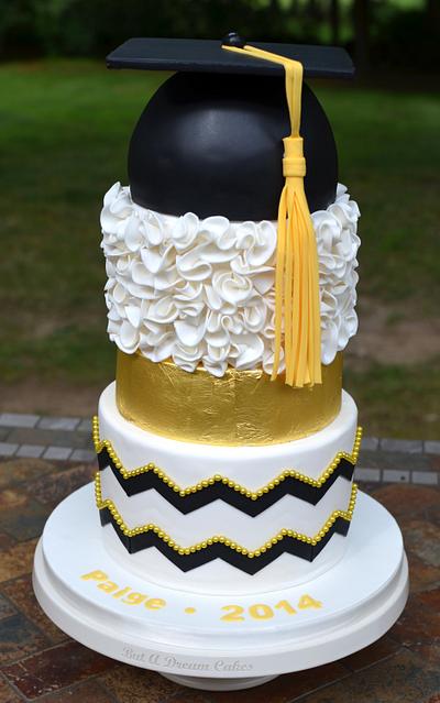 Black and Gold Graduation Cake - Cake by Elisabeth Palatiello