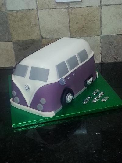 VW Camper van shaped cake - Cake by Topperscakes
