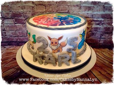 Pokemon - Eeveelutions  - Cake by Nanna Lyn Cakes