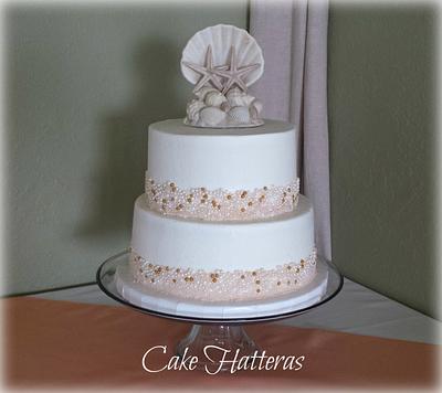 Pearl Dragee Wedding Cake - Cake by Donna Tokazowski- Cake Hatteras, Martinsburg WV