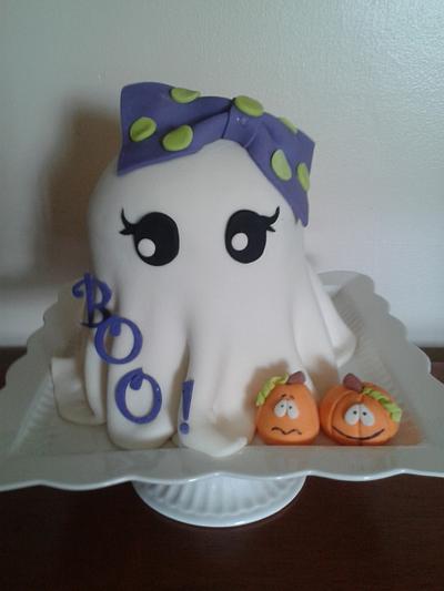 Girly ghost cake - Cake by Adriana Vigas