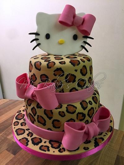 Leopard Print Hello Kitty - Cake by Mr Baker's Cakes