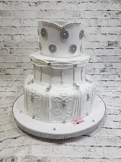 Wedding Dress in Cream - Cake by Michelle's Sweet Temptation