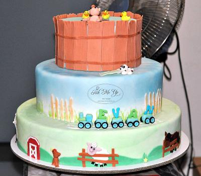 My baby's 1st Birthday Cake - Cake by PickMeUpSweets