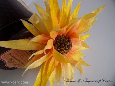 Wafer Paper Sunflower - Cake by Petya Shmarova