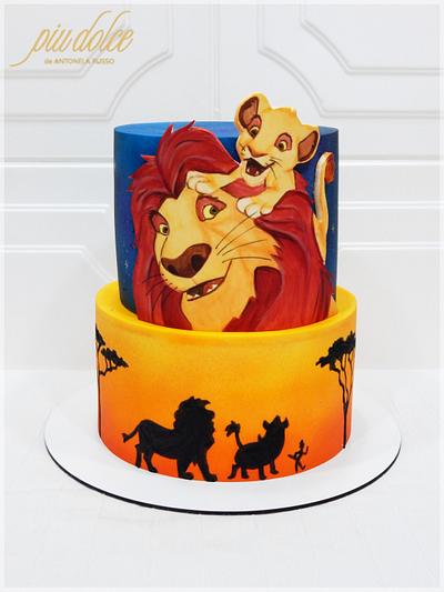 Painting Lion King cake - Cake by Piu Dolce de Antonela Russo