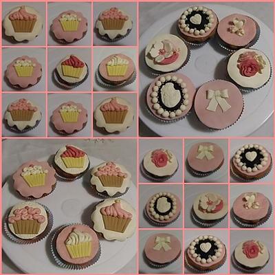 Vintage cupcakes - Cake by Bolos Doce Decor
