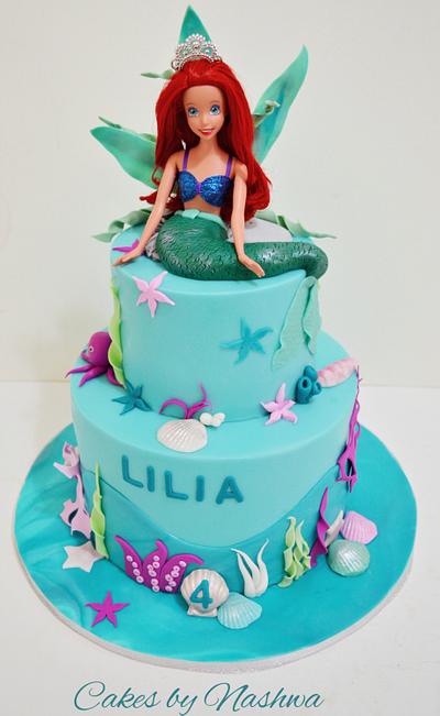 Little Mermaid Cake - Cake by Cakes by Nashwa