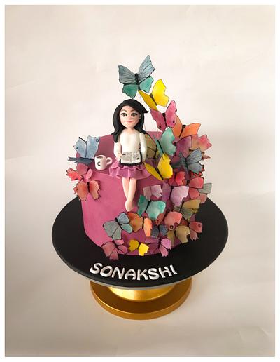 Butterfly girl  - Cake by Homebaker