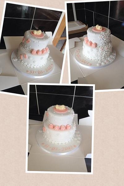 First christening cake  - Cake by Kirsty 