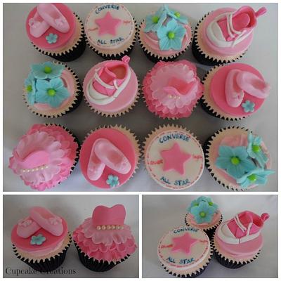 Converse and Ballet cupcakes - Cake by Cupcakecreations
