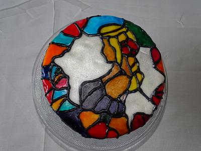 Stained glass cake - Cake by Lamya's Layers