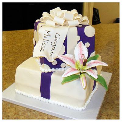 Wedding Shower Cake - Cake by Prima Cakes and Cookies - Jennifer