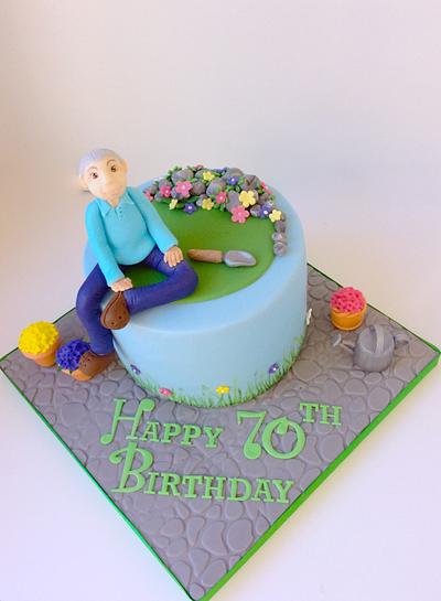 Garden themed cake - Cake by Lizzie Bizzie Cakes