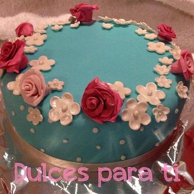 Spring flower cake - Cake by Anabel