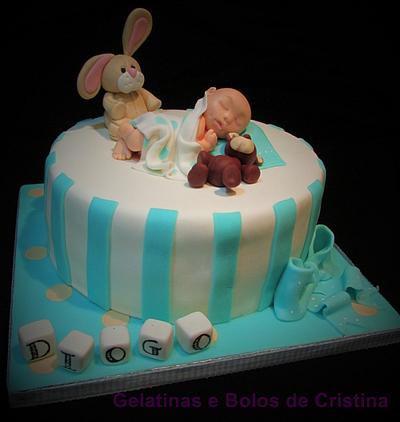Baby Boy Cake - Cake by Cristina Arévalo- The Art Cake Experience