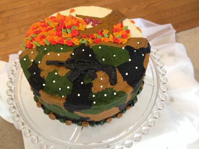 Airsoft birthday and Anniversary - Cake by SweetOnYouBakery