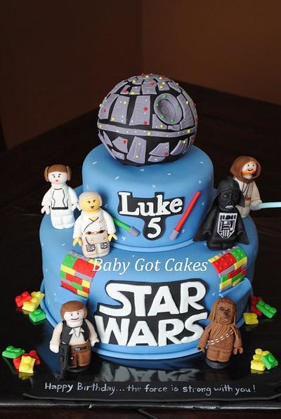 Star Wars Lego Two Tier - Cake by Baby Got Cakes