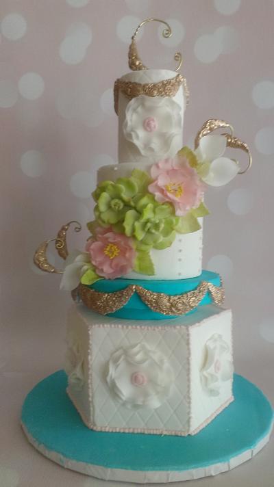 Romantic Wedding - Cake by MorselsByMark