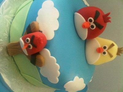 Angry Bird Cake - Cake by Cindy