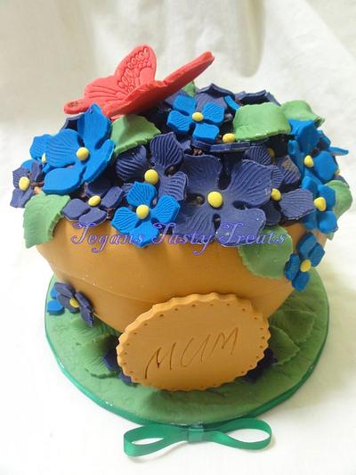 Flower pot cake - Cake by Tegan Bennetts