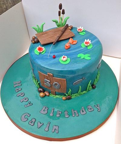 Gone Fishin' - Cake by The Billericay Cake Company