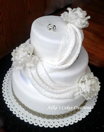 Wedding cake - Cake by AdkasCakesCreations