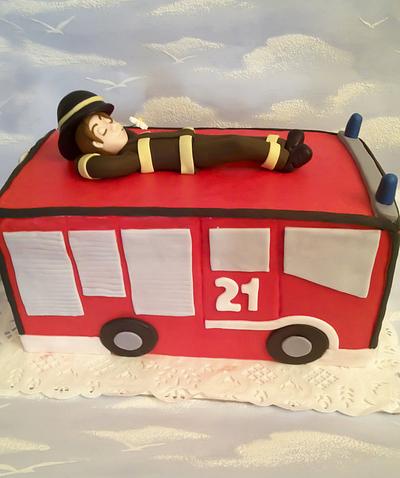 Cake for a fireman! - Cake by danida