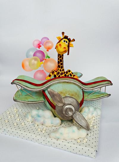 giraffe at the airplane - Cake by TortaS